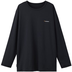 リフレッシュTシャツロングスリーブ レディース 機能性スポーツウェア 長袖シャツ ブラック Lサイズ 6734