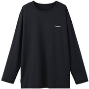 リフレッシュTシャツロングスリーブ レディース 機能性スポーツウェア 長袖シャツ ブラック Lサイズ 6734