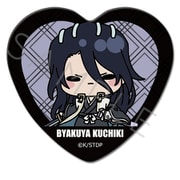 SYNC-BLCHKB-F BLEACH 千年血戦篇 ハート型缶バッジ 朽木白哉