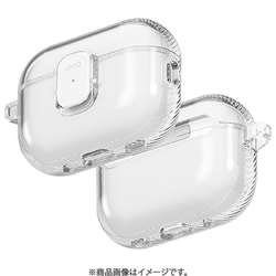 UNIQ GLASE PRO AirPods Pro 3用 LOCK ケース GLOSSY CLEAR UNIQ-AIRPODSPRO3-GLSPGCLR