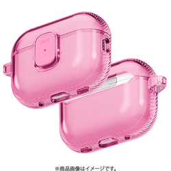UNIQ GLASE PRO AirPods Pro 3用 LOCK ケース CANDY PINK UNIQ-AIRPODSPRO3-GLSPCPNK