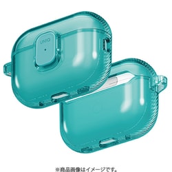 UNIQ GLASE PRO AirPods Pro 3用 LOCK ケース TEAL UNIQ-AIRPODSPRO3-GLSPTEAL