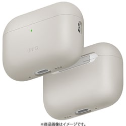 UNIQ LINO HYBRID LIQUID SILICON AirPods Pro 3用 ケース BEIGE IVORY UNIQ-AIRPODSPRO3-LINOBEGIVY