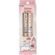 限定 ゲルインキボールペン ジュース 0.5mm 2色セット 黒インキ/赤インキ ブランチブラザー クルミとチェリー LJUEFB252C-GCH