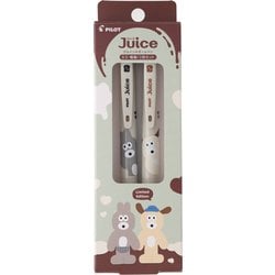 限定 ゲルインキボールペン ジュース 0.5mm 2色セット 黒インキ/コーヒーブラウンインキ ブランチブラザー バニーとパピー LJUEFB252C-BPU