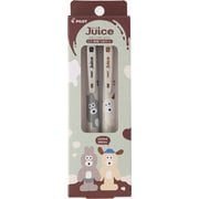 限定 ゲルインキボールペン ジュース 0.5mm 2色セット 黒インキ/コーヒーブラウンインキ ブランチブラザー バニーとパピー LJUEFB252C-BPU
