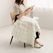 洗える毛布 ルナ 約70x100cm アイボリー