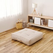 フロアソファ レトア オットマン 80X80X20cm ホワイト