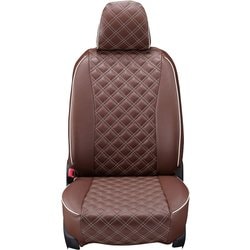 シートカバー 全席セット インサイト キルト ブラウン×アイボリーステッチ 15EHB0348N