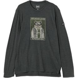 ベアスキーロングスリーブ メンズ カットソー DARK SHADOW MELANGE（11G） XLサイズ SNMP02072