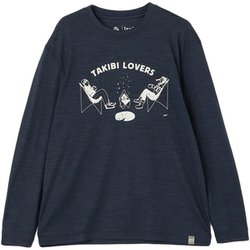 シュリラマナリタヨーグ×[sn]プリントロングスリーブTシャツ ユニセックス カットソー Blue Iris Melange（J005） Mサイズ SNUJ10123
