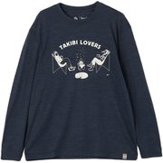 シュリラマナリタヨーグ×[sn]プリントロングスリーブTシャツ ユニセックス カットソー Blue Iris Melange（J005） Lサイズ SNUJ10123