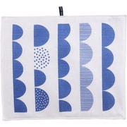 食器乾燥マット 水切りマット 吊りひも付き 速乾 吸水 丸洗い 33×40cm ブルー Wave ウェーブ K75102