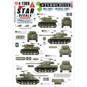 SD72-A1189 1/72 デカール 現用 フランス インドシナ戦争 #5 M8 HMC 75mm自走榴弾砲/M36B2駆逐戦車 [プラモデル用品]