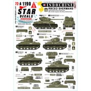 SD72-A1190 1/72 デカール 現用 フランス インドシナ戦争 #6 R.B.C.E.O.のシャーマン戦車 M4/M4A1/M4コンポジット/M4（105mm）/M4A1E8（76mm） [プラモデル用品]