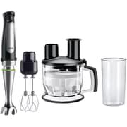 マルチクイック7 ハンドブレンダー 1台9役 多機能 チョッパー/マルチウィスクビーター（泡立て器） / フードプロセッサー ハイパワー 400W 飛び散り防止 スリム ブラック MQ7075XB