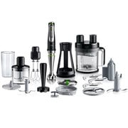 マルチクイック9 ハンドブレンダー 1台14役 多機能 チョッパー/マルチウィスクビーター(泡立て器) / フードプロセッサー / マッシャー / スタンド ハイパワー 500W 飛び散り防止 スリム スタンド付き ブラック MQ9197XLJ