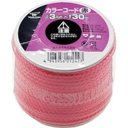 カラーコード 赤 ボビン巻3mm×30m 22-1242