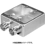 ねじ無角型2個片面二方出鋼板 TCS2WK25