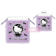 KT56-02 サンリオキャラクターズ ラブリーフリル巾着 ハローキティ ロリータ ブラック