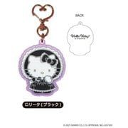 KT57-02 サンリオキャラクターズ ラメアクリルキーホルダー ハローキティ ロリータ ブラック