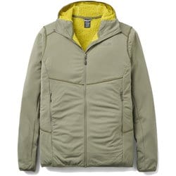 エボリュートフーディー メンズ フリース ライトカーキ Mサイズ(日本:Lサイズ) QFG-19