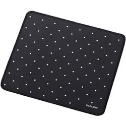 マウスパッド 布製 撥水 高耐久 ほつれにくい 滑り止め 抗菌 光学式/レーザー/BlueLED対応 クッション性 ブラック×ホワイト MP-LMWDBK