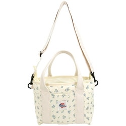 フラワープリントミニトート JEMORGAN JM-107 ブルー JM-107BL