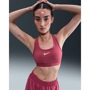 スウッシュミディアムサポート スポーツブラ スイートビート/ホワイト（635） Lサイズ DX6822