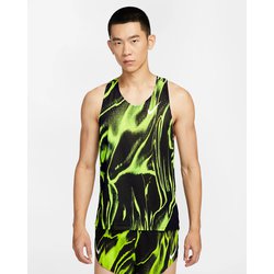 エアロスイフトランニングシングレット メンズ ランニングウェア シャツ ボルト/ホワイト（702） XLサイズ HV2644