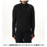 テンポ DF FLSH ハーフジップ レディース ランニングウェア シャツ ブラック/リフレクティブシルバー(010) Sサイズ HV2997