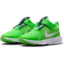 スターランナー5 キッズ ランニングシューズ グリーンストライク/ホワイト/インペリアルパープル（300） 22cm HF7005