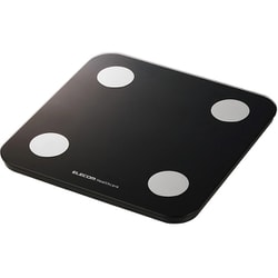 体組成計 Bluetooth/Wi-Fi対応 スマホ連動 13項目測定 体脂肪率 / BMIなど ヘルスメーター iOS/Android対応 ELECOM Healthcareアプリ連携 筑波大学共同開発 ブラック CAFSBTW01BK