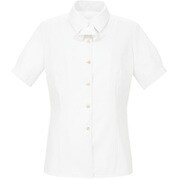 ブラウス シャツ レディース 半袖 オフホワイト 7号 BL-445-A1-07