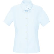 ブラウス シャツ レディース 半袖 ブルー 7号 BL-445-K1-07