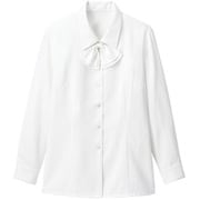 ブラウス シャツ レディース 長袖 ホワイト 13号 GBLL-1452-A6-13