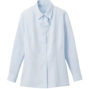 ブラウス シャツ レディース 長袖 ブルー 21号 GBLL-1565-K1-21