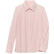 ブラウス シャツ レディース 長袖 ピンク 19号 GBLL-1865-D6-19