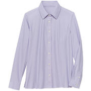 ブラウス シャツ レディース 長袖 ラベンダー 15号 GBLL-1865-J6-15