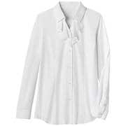 ブラウス シャツ レディース 長袖 ホワイト 15号 GBLL-1867-A6-15