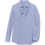 ブラウス シャツ レディース 長袖 ブルー 13号 GBLL-1867-K6-13