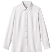 ブラウス シャツ レディース 長袖 ホワイト 13号 GBLL-1868-A1-13
