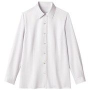 ブラウス シャツ レディース 長袖 ホワイト 17号 GBLL-1868-A1-17