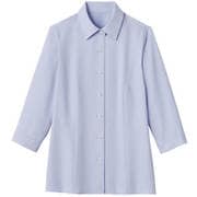 ブラウス シャツ レディース 七分袖 ブルー 5号 GBLL-1869-K1-05