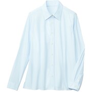 ブラウス シャツ レディース 長袖 ブルー 21号 GBLL-2209-K6-21