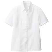 ブラウス シャツ レディース 開襟 半袖 ホワイト 7号 GBSL-1251-A1-07