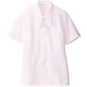 ブラウス シャツ レディース 半袖 ピンク 13号 GBSL-1252-D1-13