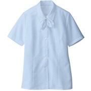 ブラウス シャツ レディース 半袖 ブルー 9号 GBSL-1252-K1-09