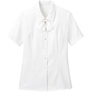 ブラウス シャツ レディース 半袖 ホワイト 17号 GBSL-1452-A6-17