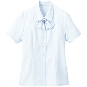 ブラウス シャツ レディース 半袖 ブルー 5号 GBSL-1452-K6-05